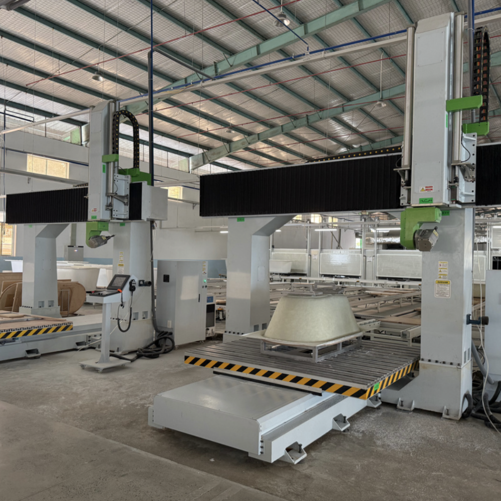 acrylic bathtub production line in Salvere Vietnam factory