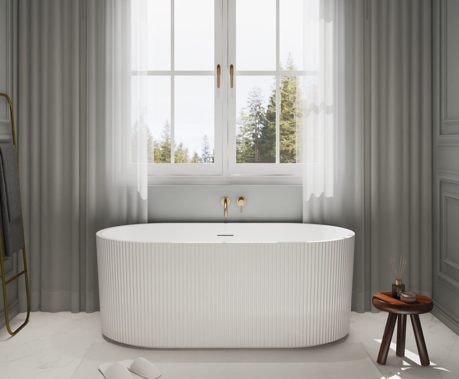 freestanding acrylic bathtub by Salvere Vietnam factory